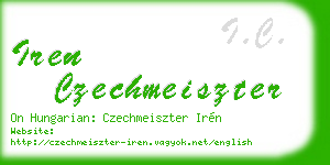 iren czechmeiszter business card