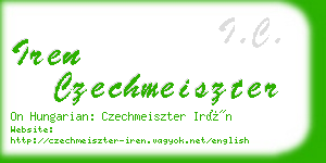 iren czechmeiszter business card